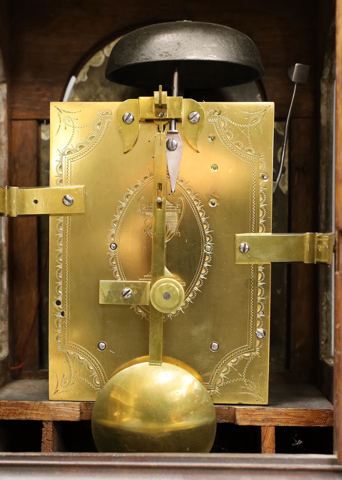 E. Watson, King Street [London]. A George III mahogany eight day repeating bracket clock, 48cm tall